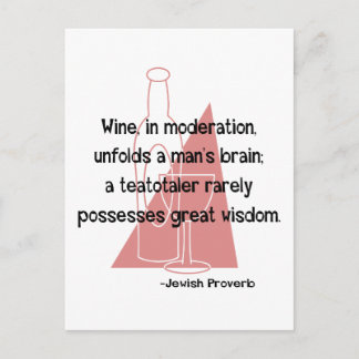 Cartão Postal Proverbo Judaico