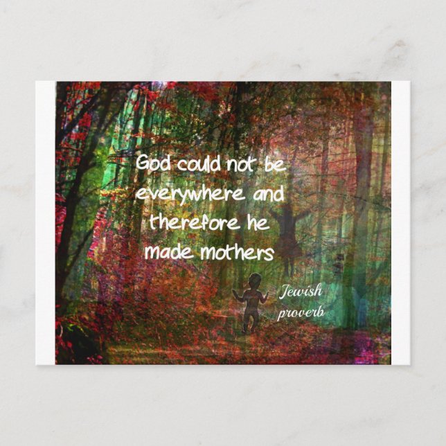 Cartão Postal Proverbo judaico (Frente)