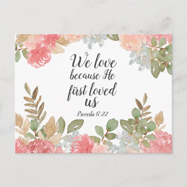 Cartão Postal Proverbos de script 17:22 (Frente)