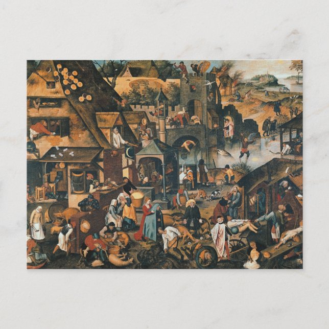 Cartão Postal Proverbos flamengos (Frente)