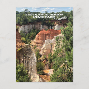 Cartão Postal Providence Canyon State Park, Geórgia