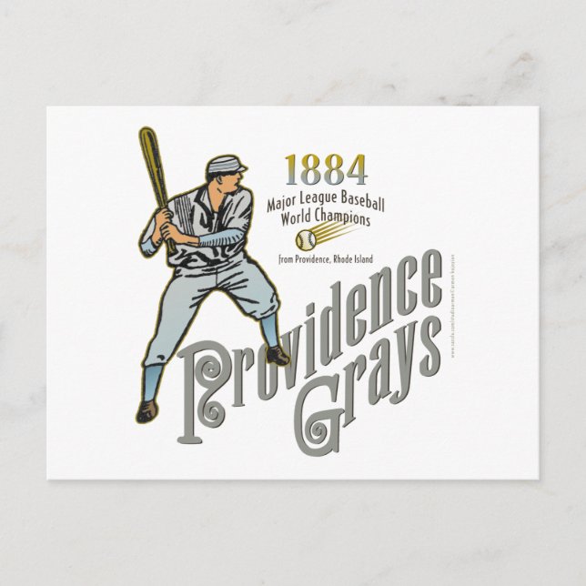 Cartão Postal Providence Grays, Rhode Island (Frente)