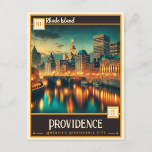 Cartão Postal Providence, Rhode Island Vintage
