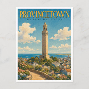 Cartão Postal Provincetown Massachusetts Monumento GeoSaga