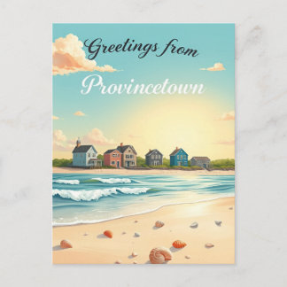 Cartão Postal Provincetown, Massachusetts – Praias de Cape Cod