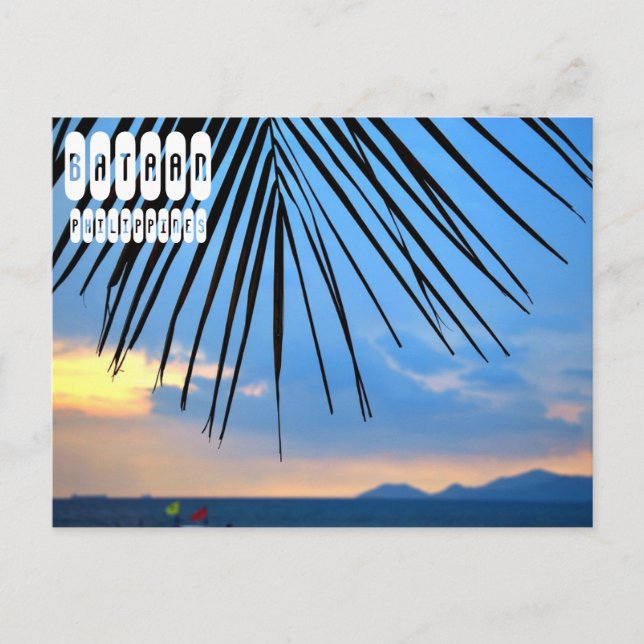 Cartão Postal Província de Bataan nas Filipinas (Frente)