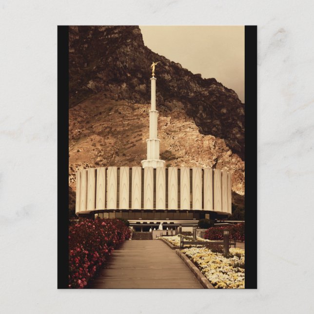 Cartão Postal Provo, Templo LDS de Utah (Frente)
