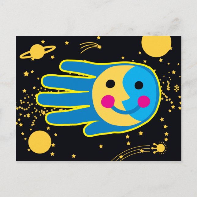 Cartão Postal Próxima Lua Completa (Frente)