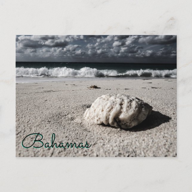 Cartão Postal Próximo ao Destino Personalizado Preto&Branco (Frente)