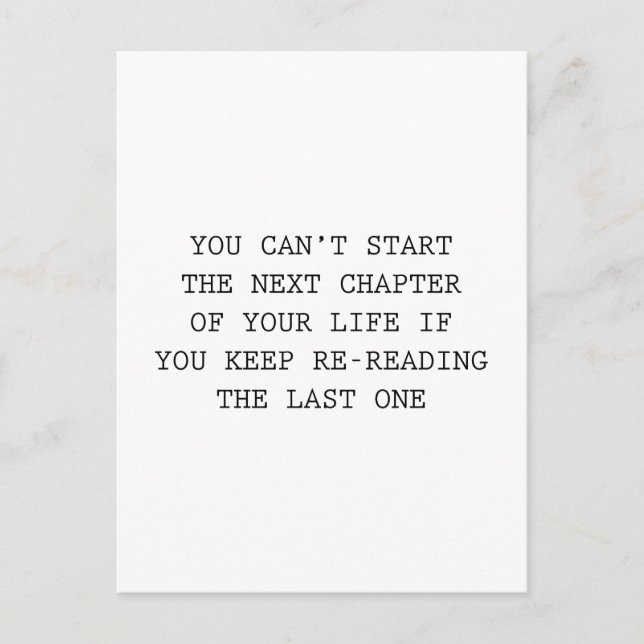 Cartão Postal Próximo Capítulo Da Sua Vida (Frente)
