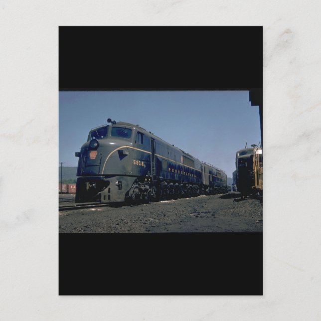 Cartão Postal PRR Baldwin &quot;Shark&quot; #5753_Trains (Frente)