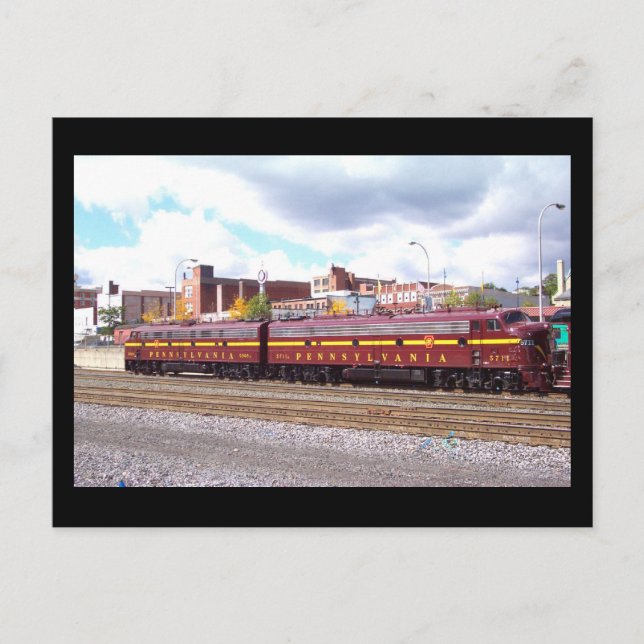 Cartão Postal PRR E-8A (JTFS) 5809 e 5711 na Altoonia Railfest (Frente)