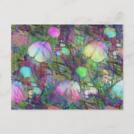 Cartão Postal Psicodélica Lily Pad Light Show