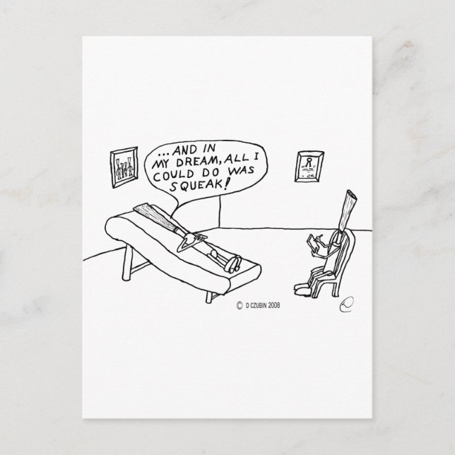 Cartão Postal Psicóloga Reed (Frente)