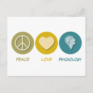 Cartão Postal Psicologia do Amor pela Paz