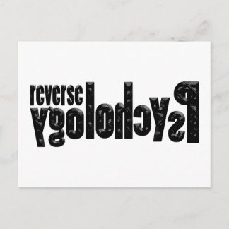 Cartão Postal Psicologia reversa