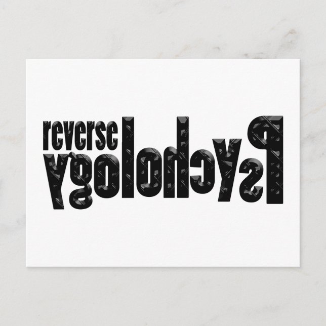 Cartão Postal Psicologia reversa (Frente)