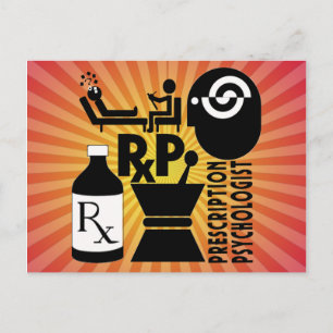 Cartão Postal Psicólogo de Receita LOGOTIPO RxP