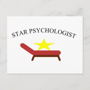Cartão Postal psicólogo estrela