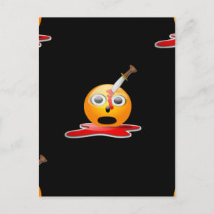 Cartão Postal psicopata emoji