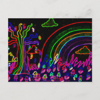 Cartão Postal Psiko-Daizie Neon Nature