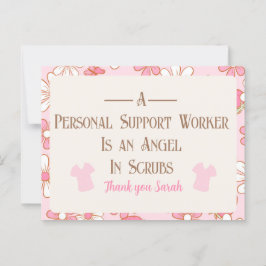 Cartão postal PSW floral personalizado