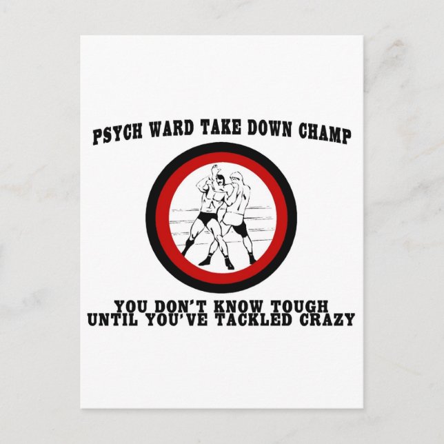Cartão Postal Psych Ward Derruba o Champ (Frente)