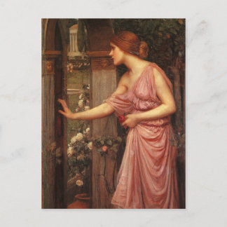 Cartão Postal Psyche Entering Cupid's Garden by Waterhouse
