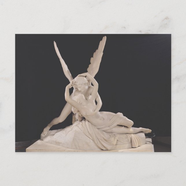 Cartão Postal Psyche resgatada pelo Beijo de Cupido 1787-93 (Frente)