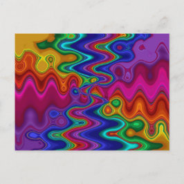 Cartão Postal Psychedelic Postcard