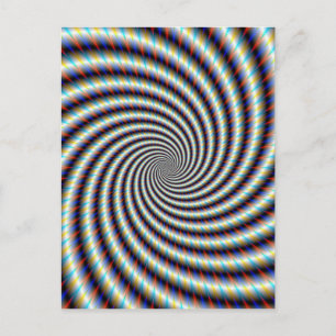 Cartão Postal Psychedelic Swirl