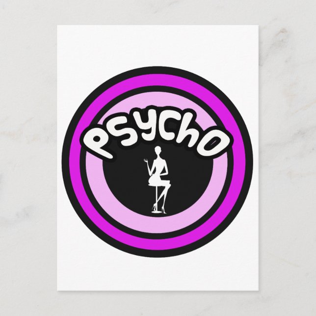 Cartão Postal Psycho Lady (Frente)