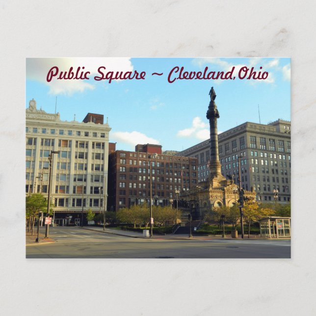 Cartão Postal Public Square , Cleveland Ohio Postcard (Frente)