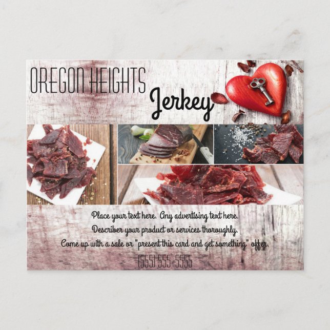 Cartão Postal Publicidade comercial - País da placa Chave de mad (Frente)