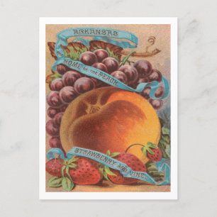 Cartão Postal Publicidade de fruta do Arkansas