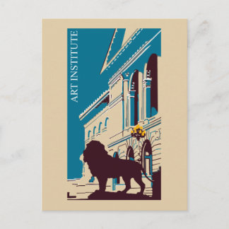 Cartão Postal Publicidade do New Retro-art Institute Chicago