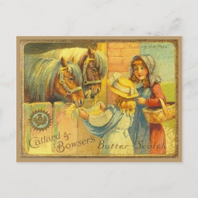 Cartão Postal Publicidade venenosa, Callard e Bowser Butterscot (Frente)