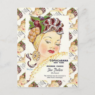 Cartão Postal Publicidade Vintage, Copacabana, Nova Iorque