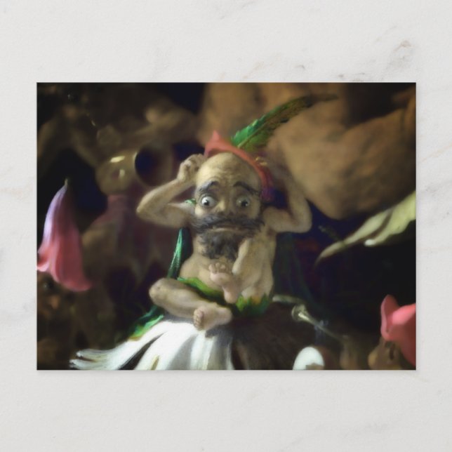 Cartão Postal Puck and Fairies (detalhes) (Frente)