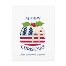 Pudim Festivo com Natal FLAG Patriótico dos EUA