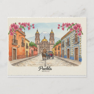 Cartão Postal Puebla México, Cartão-postal
