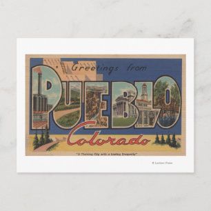 Cartão Postal Pueblo, Colorado - Grande Letra Cena 2