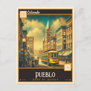 Cartão Postal Pueblo, Colorado Vintage