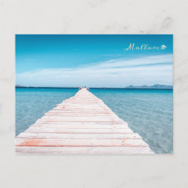 Cartão Postal puente de la playa de Alcudia em Mallorca