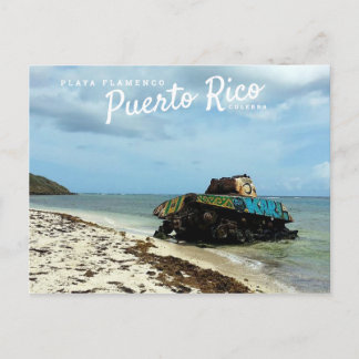 Cartão Postal Puerto Rico, Culebra, Playa Flamenco