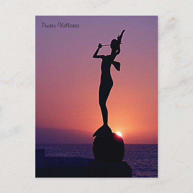 Cartão Postal Puerto Vallarta Sunset (Frente)
