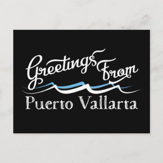 Cartão Postal Puerto Vallarta Water Waves