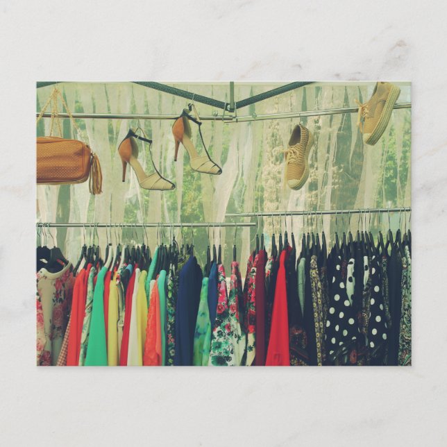 Cartão Postal Puesto de ropa (Frente)