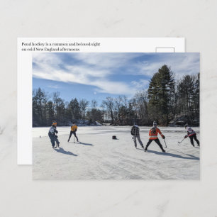 Cartão Postal Puffers Pond Hockey