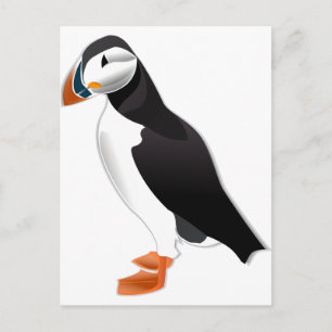 Cartão Postal Puffin Atlântico